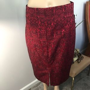 Cherry Coridial Jacquard Skirt